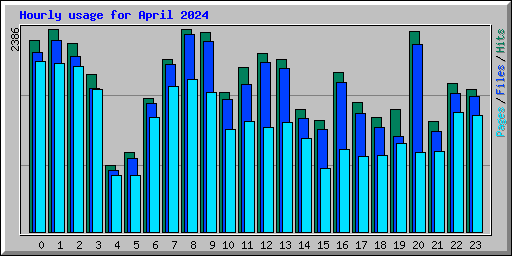 Hourly usage for April 2024